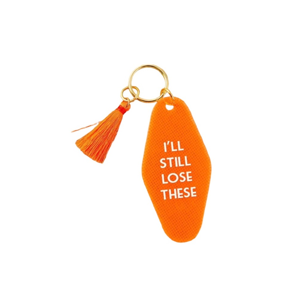 I’ll Still Lose These Orange Keychain with Tassel